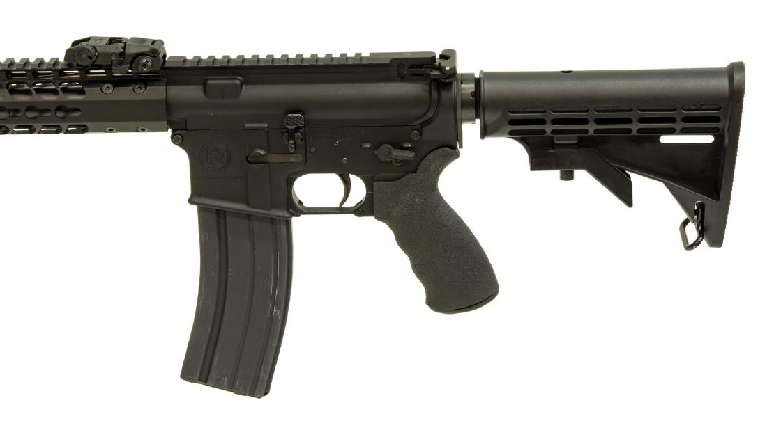 RADICAL FIREARMS .300 AR STYLE BLACK RIFLE: Radical Firearms LLC, Stafford, Texas, rifle, Model RFS-15, auto load, .300 Blackout caliber, 30 round detachable standard 5.56 magazine, 16" barrel with flash hider, stock extends to 35.5"l, matte bl