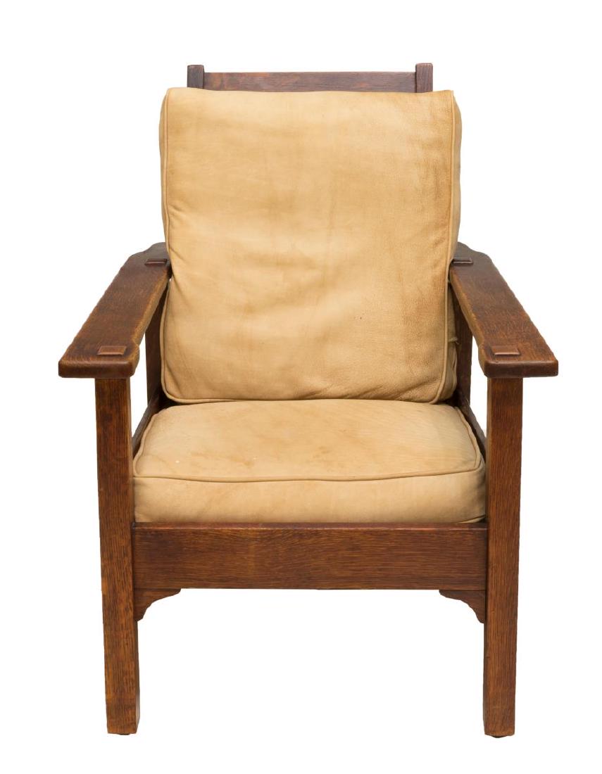 STICKLEY BROS. QUAINT RECLINING MORRIS ARMCHAIR (1 of 5)