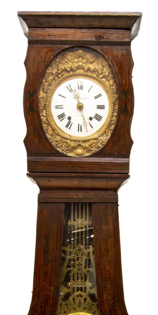 FRENCH MORBIER STANDING LONG CASE CLOCK (1 of 5)
