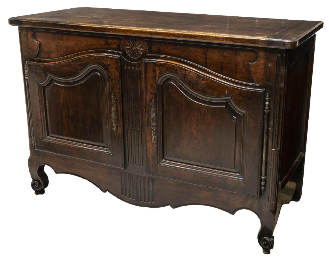 EARLY 19THC. FRENCH PROVINCIAL WALNUT SIDEBOARD (1 of 4)