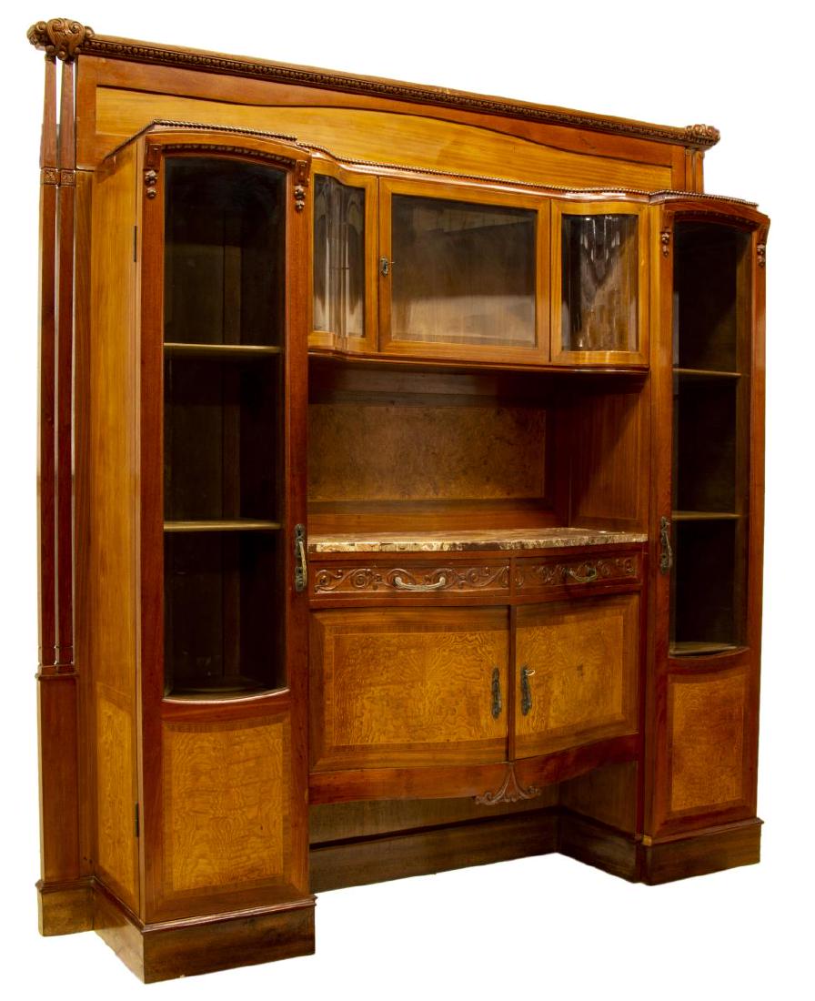 ITALIAN SCORZA ART NOUVEAU GLAZED DISPLAY CABINET (1 of 3)