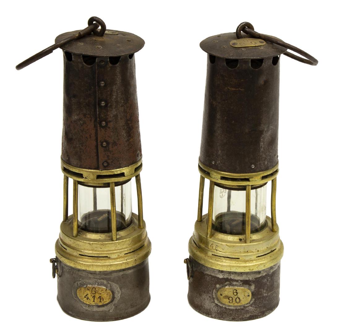 (2) FRENCH LANTERNS, GLASS INSERTS MARKED BACCARAT (1 of 3)