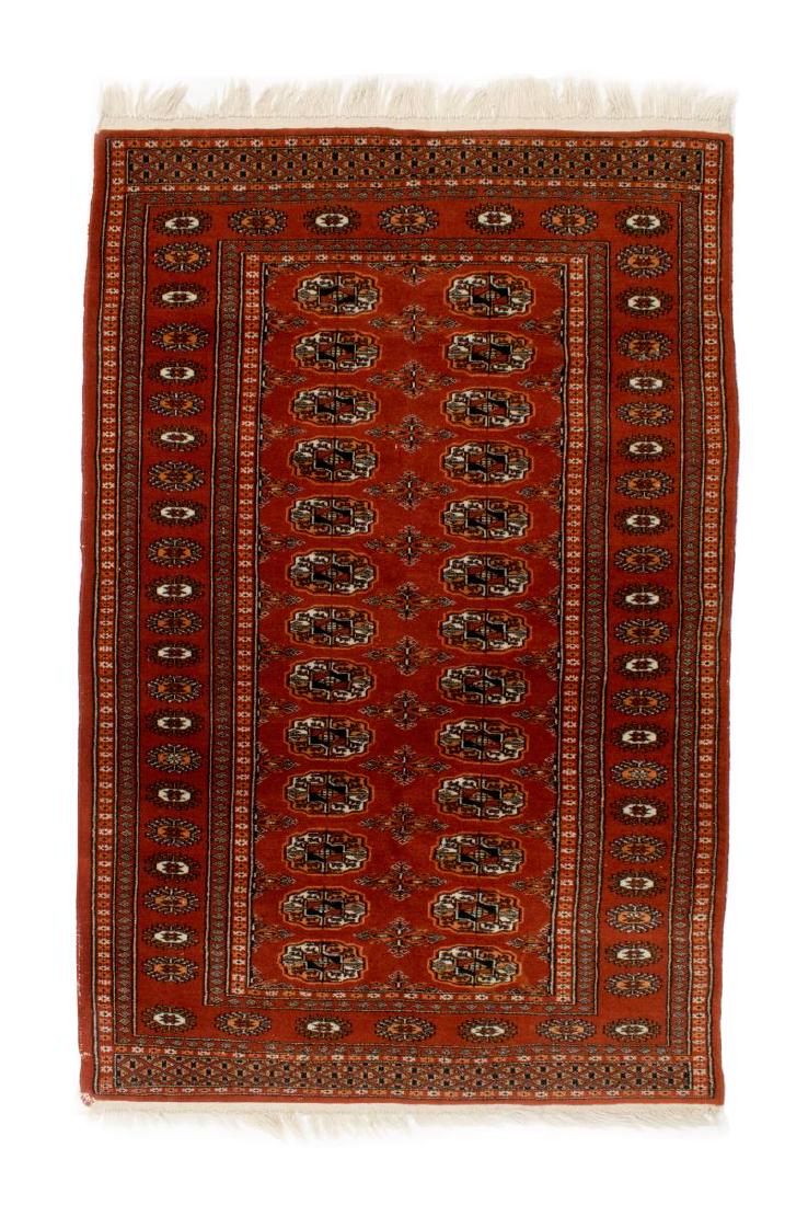 HAND TIED BOKHARA RUG, MARSHALL FIELD & COMPANY (1 of 3)