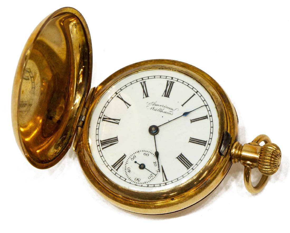 LADIES AMERICAN WALTHAM 14K GOLD POCKET WATCH