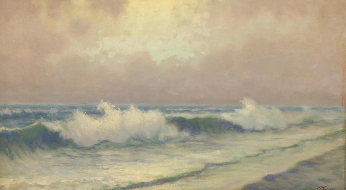 PAUL MERSEREAU (born C. 1873), OCEAN SURF PAINTING (1 of 4)
