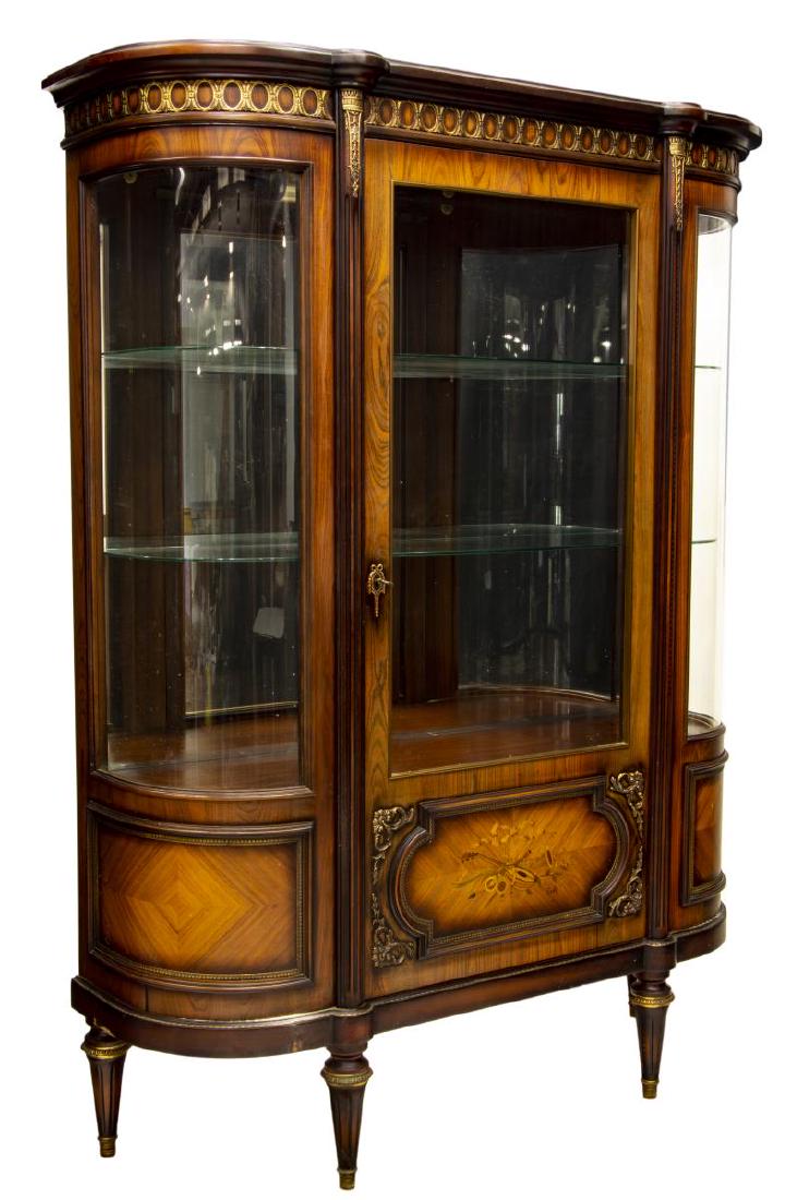 FRENCH LOUIS XVI STYLE MAHOGANY VITRINE (1 of 3)