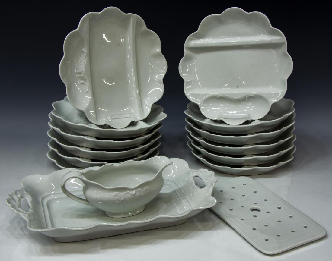 (14) FRENCH LIMOGES PORCELAIN ASPARAGUS SET (1 of 3)