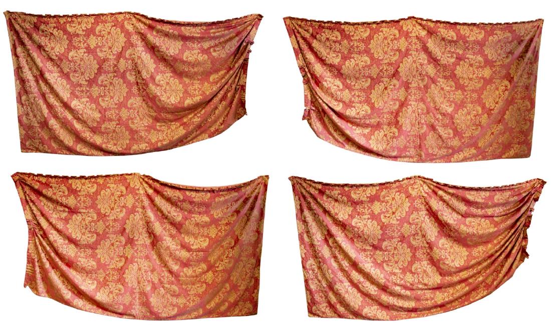(4) ITALIAN SILK CURTAINS & SASHES (1 of 4)
