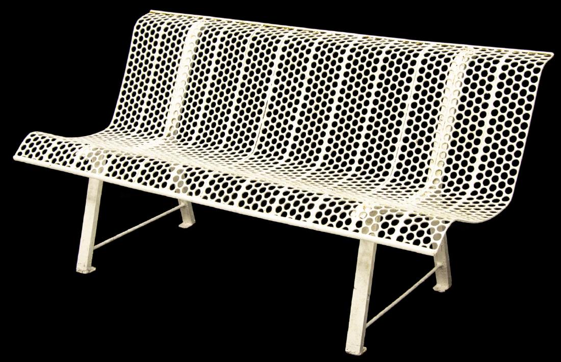 FRENCH PAINTED IRON BENCH (1 of 2)