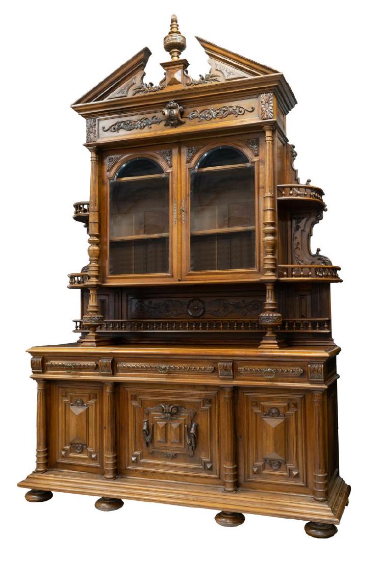 MONUMENTAL FRENCH HENRI II WALNUT SERVER (029) (1 of 4)