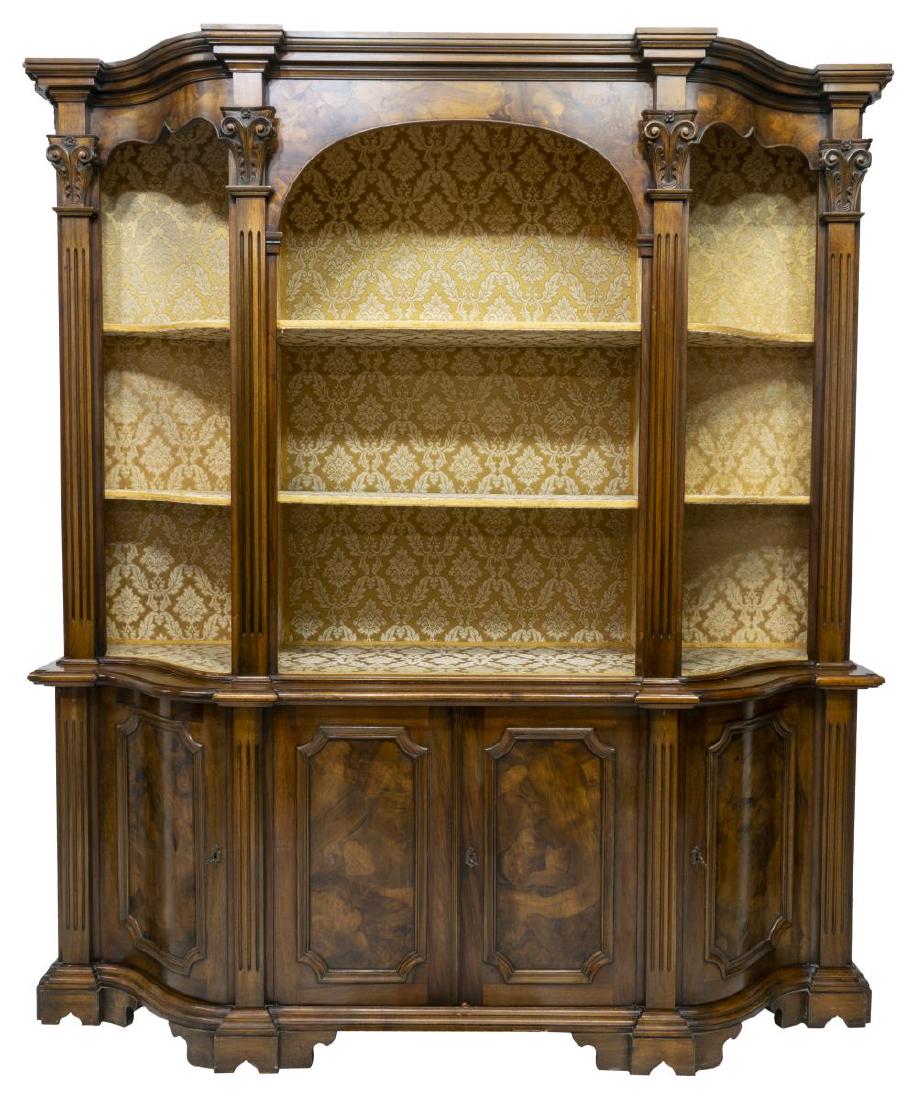 ITALAIN PATCHWORK OPEN SHELVED BOOKCASE (1 of 2)