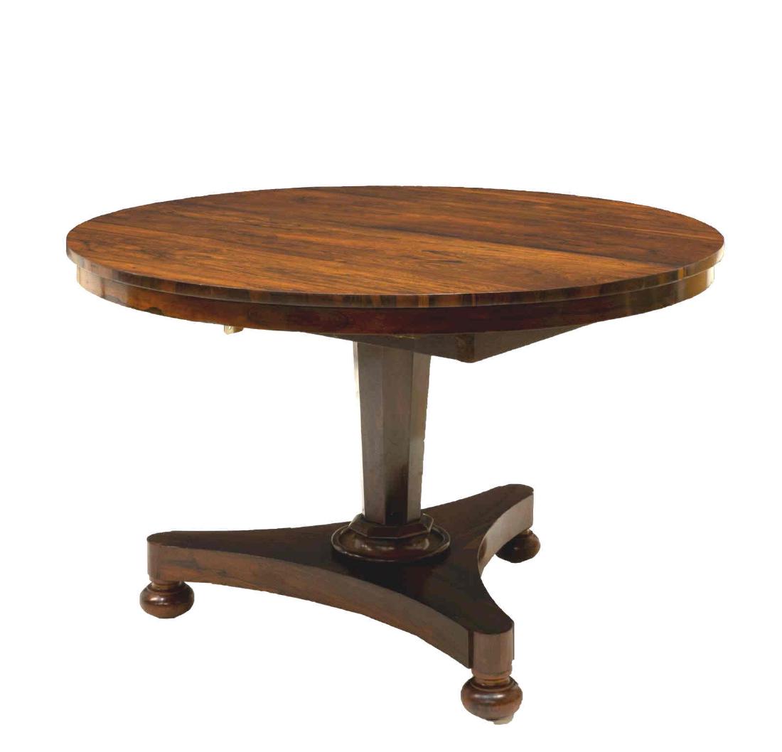 FRENCH MAHOGANY PEDESTAL TABLE (1 of 2)