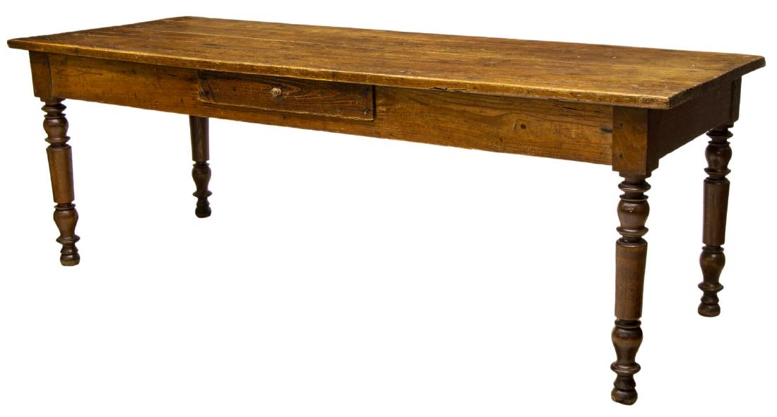 FRENCH OAK FARMHOUSE TABLE, 84" (1 of 2)