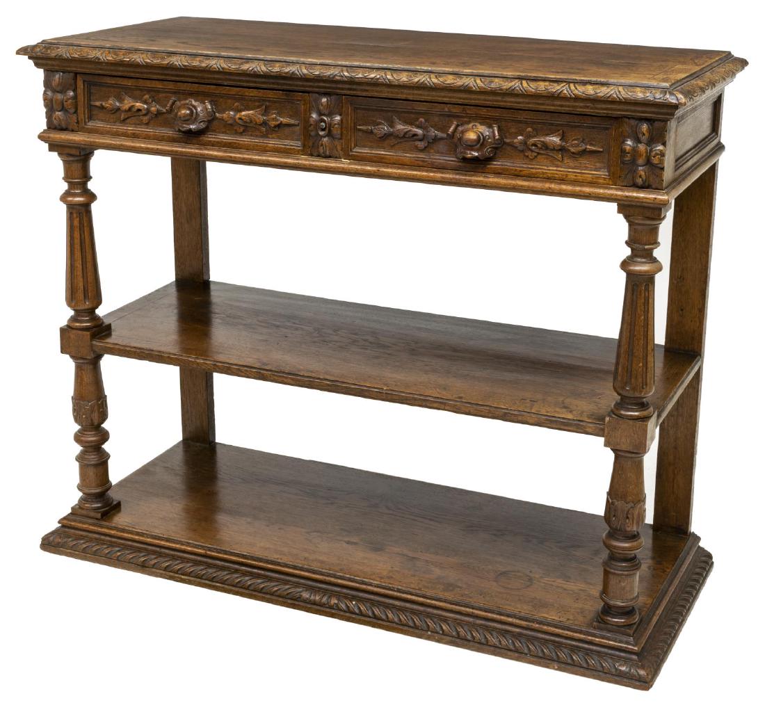 FRENCH RENAISSANCE REVIVAL LIFT TOP MARBLE SERVER (1 of 3)