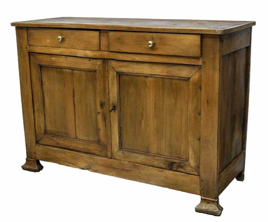 FRENCH FRUITWOOD SIDEBOARD, 19TH C. (1 of 4)