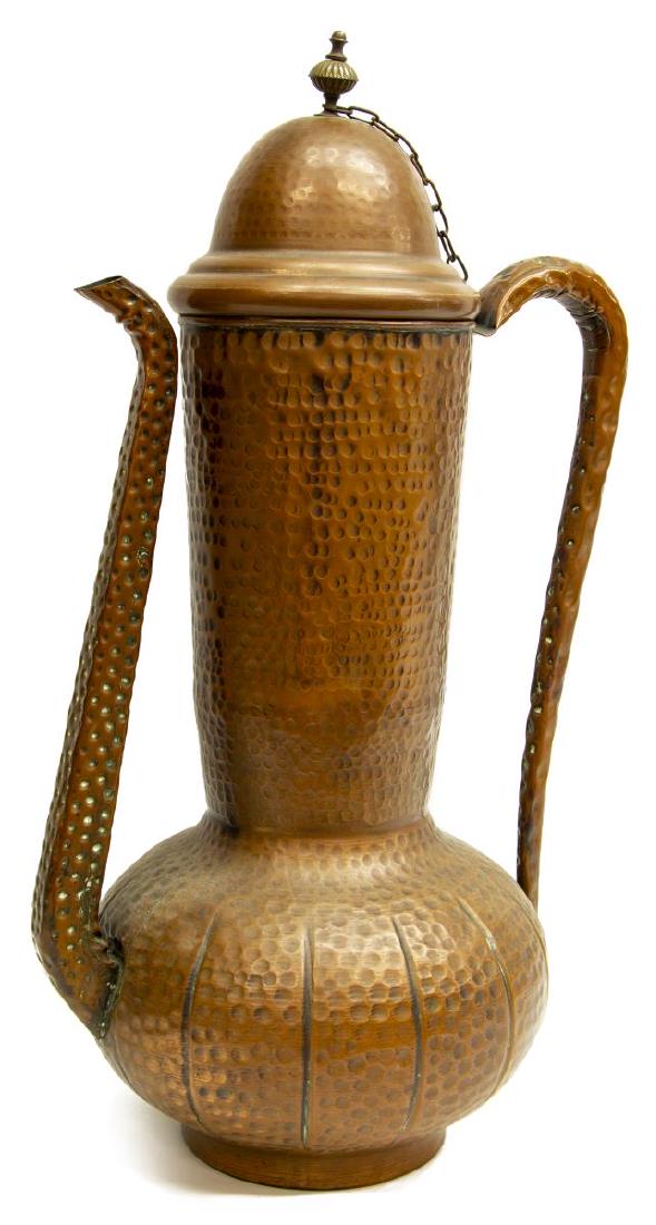 ITALIAN HAMMERED COPPER JUG (1 of 2)