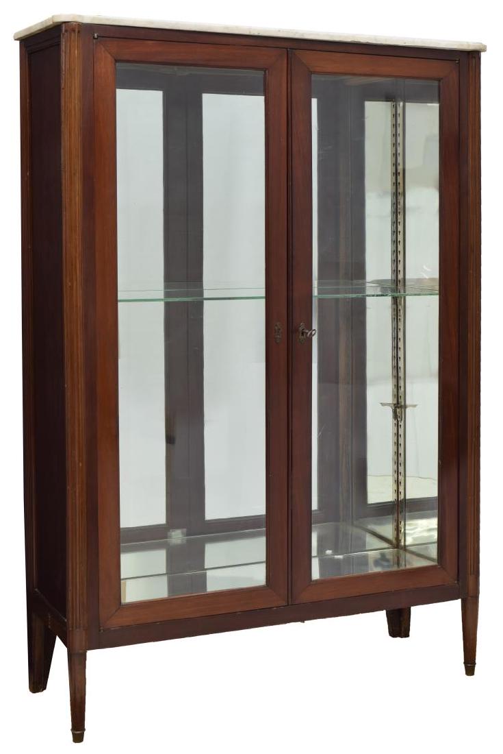 FRENCH LOUIS XVI STYLE GLAZED DOOR DISPLAY CABINET (1 of 3)