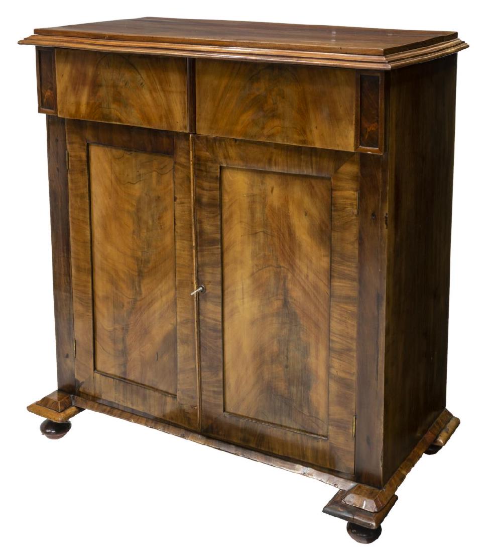 FRENCH MAHOGANY TWO DOOR CABINET (1 of 3)