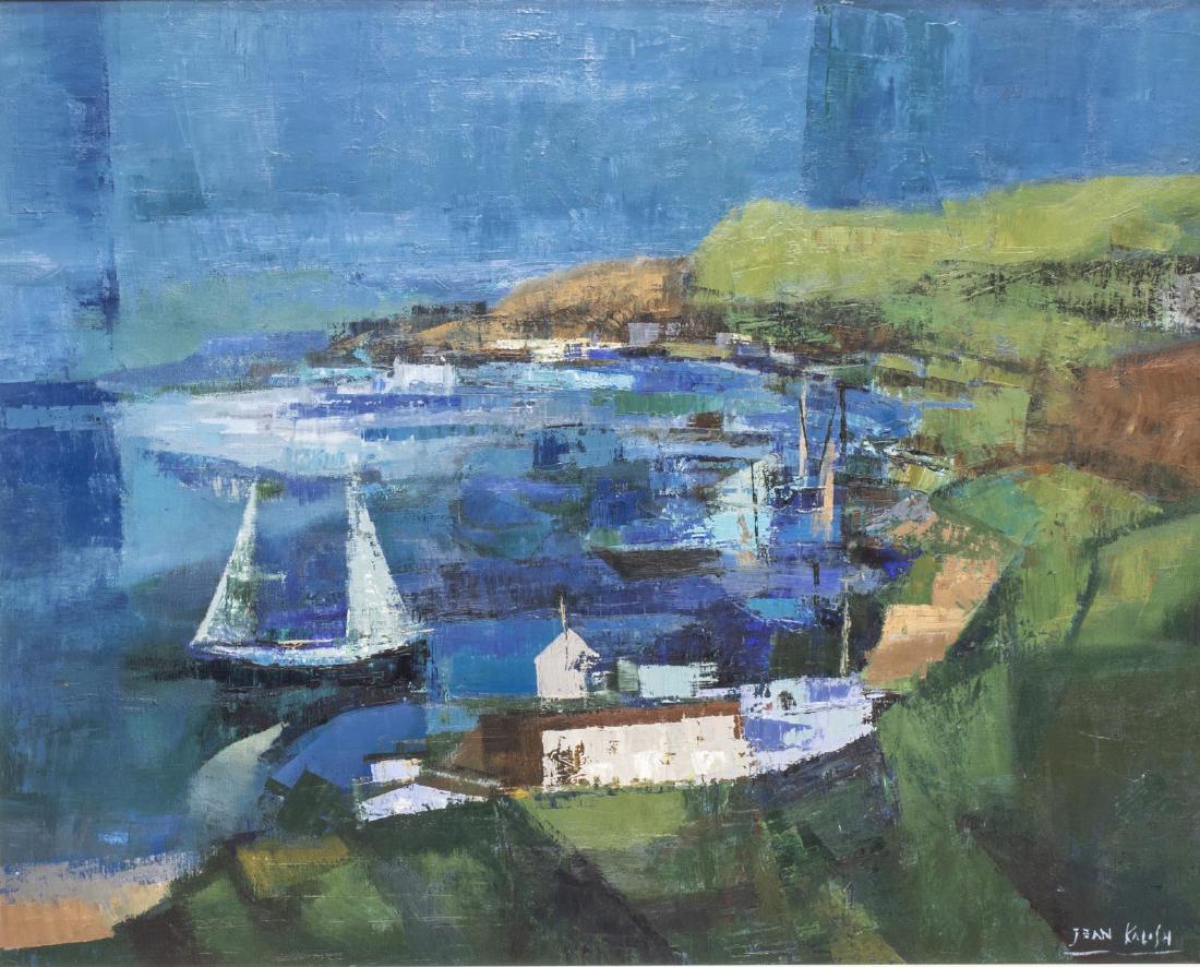 JEAN KALISCH (20TH C.) SEACOAST OIL PAINTING (1 of 4)