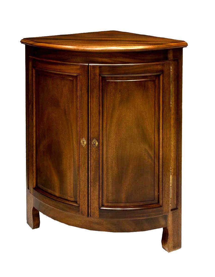 FRENCH LOUIS PHILIPPE MAHOGANY CORNER CABINET (1 of 2)