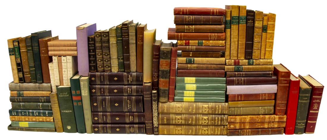 (85) FRENCH HARDCOVER LIBRARY SHELF BOOKS (1 of 4)