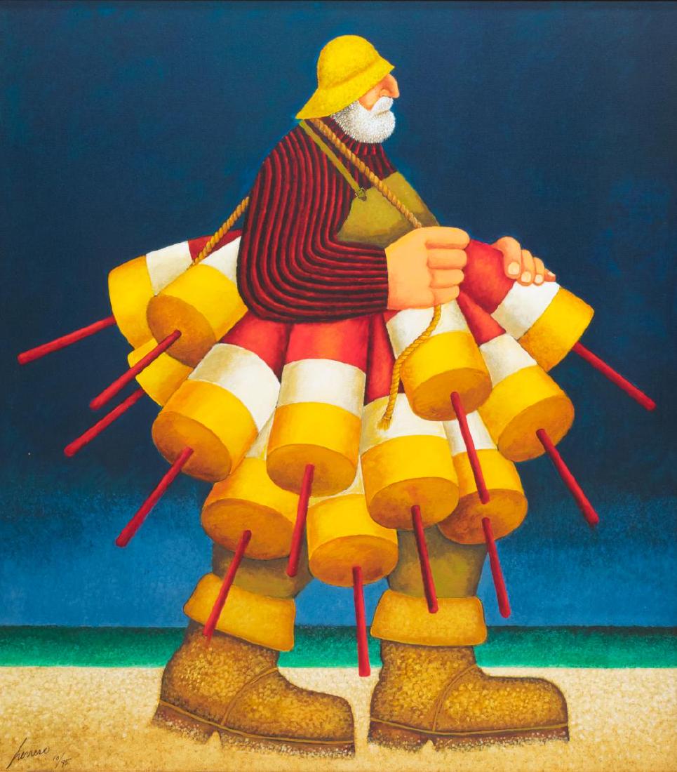 LOWELL HERRERO (D.2015) SIGNED PRINT ON CANVAS (1 of 4)