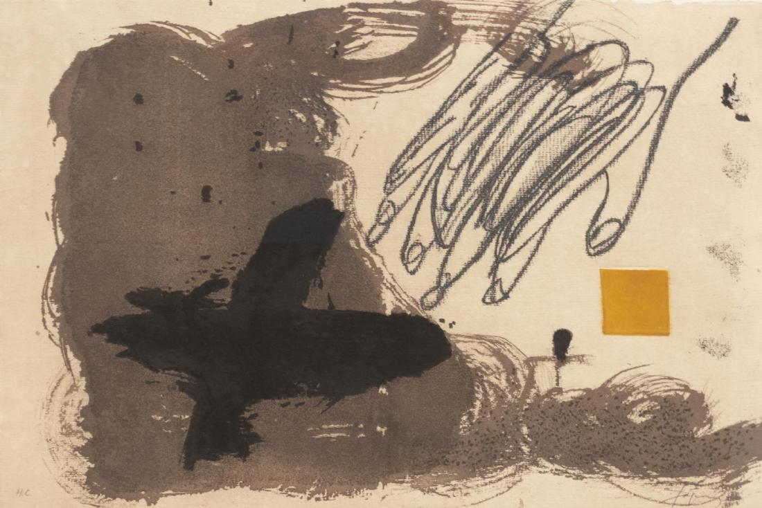 ANTONI TAPIES (1923-2012) FRAMED ETCHING ON PAPER (1 of 4)