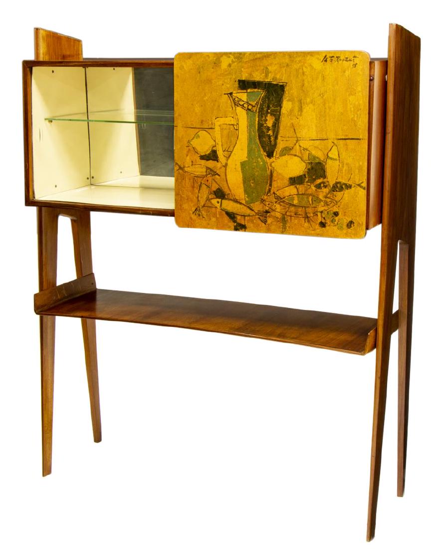 ITALIAN MID-CENTURY MODERN ROSEWOOD BAR CABINET (1 of 4)