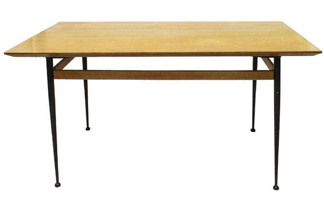 ITALIAN MID-CENTURY MODERN & IRON DINING TABLE (1 of 2)
