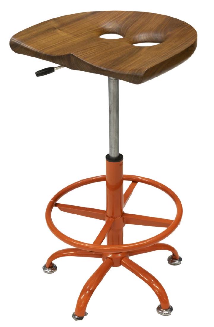 GEOFFREY WARNER STUDIO 'OWL' ADJUSTABLE STOOL (1 of 2)