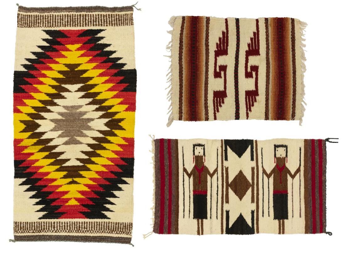 (3) NAVAJO RUGS AND SMALL RUG (1 of 4)