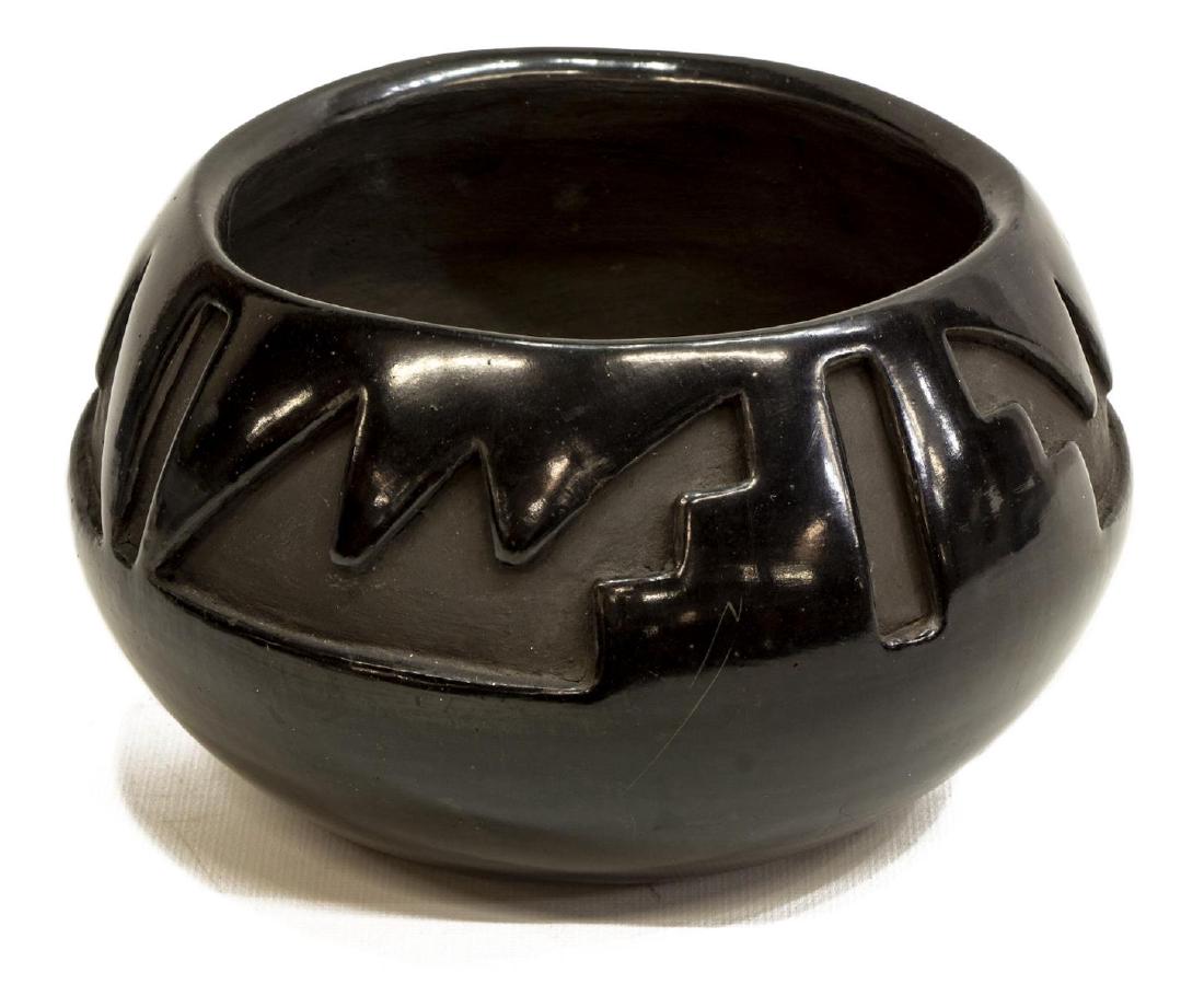 CHRISTINA NARANJO SANTA CLARA PUEBLO BLACK POTTERY (1 of 3)
