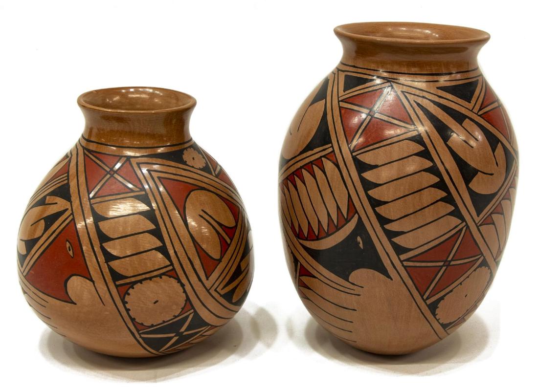 (2) MEXICAN MATA ORTIZ POTTERY, SIGNED (1 of 3)