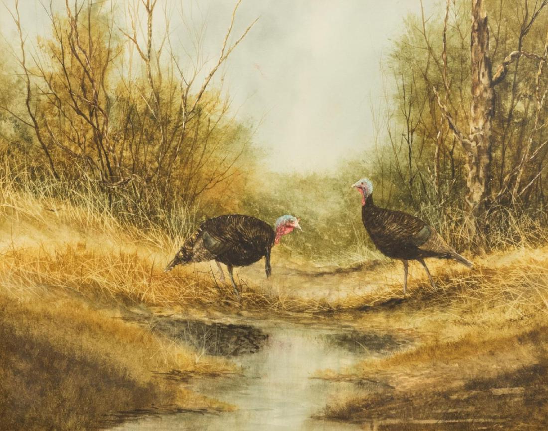 GILBERT DURAN (TX, B.1936) WATERCOLOR PAINTING (1 of 4)