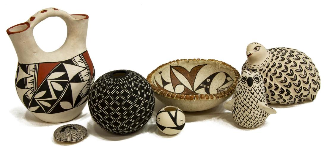(7) COLLECTION OF ACOMA PUEBLO POTTERY (1 of 3)