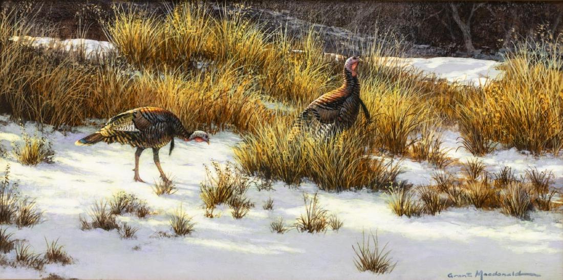 200 - GRANT MACDONALD (B. 1944) TURKEYS & SNOW (1 of 4)