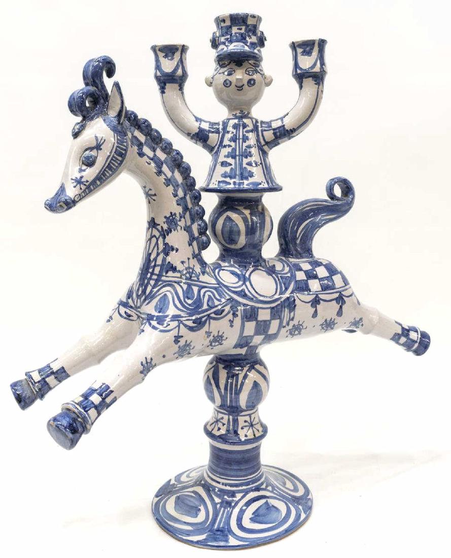 BJORN WIINBLAD (D.2006) HORSE & RIDER CANDELABRA (1 of 4)