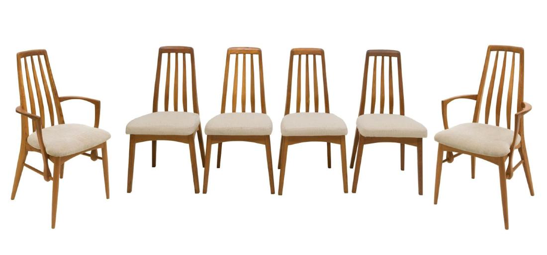 DANISH KOEFOEDS HORNSLET (ATTRIB) EVA TEAK CHAIRS (1 of 2)