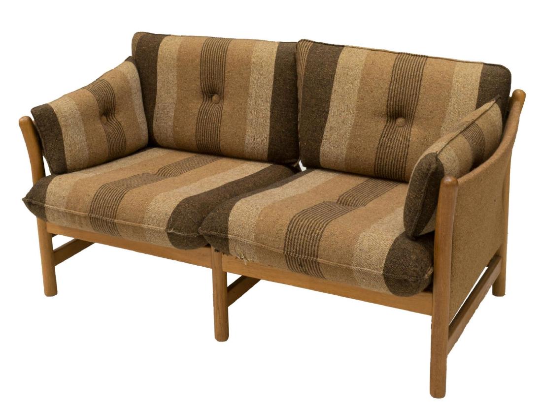 DANISH MID-CENTURY MODERN TWO SEATER LOVESEAT (1 of 3)