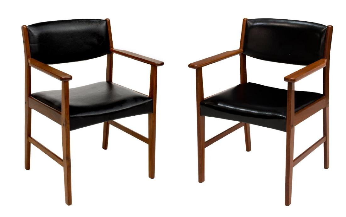 (2) DANISH MID-CENTURY MODERN TEAK ARMCHAIRS (1 of 3)
