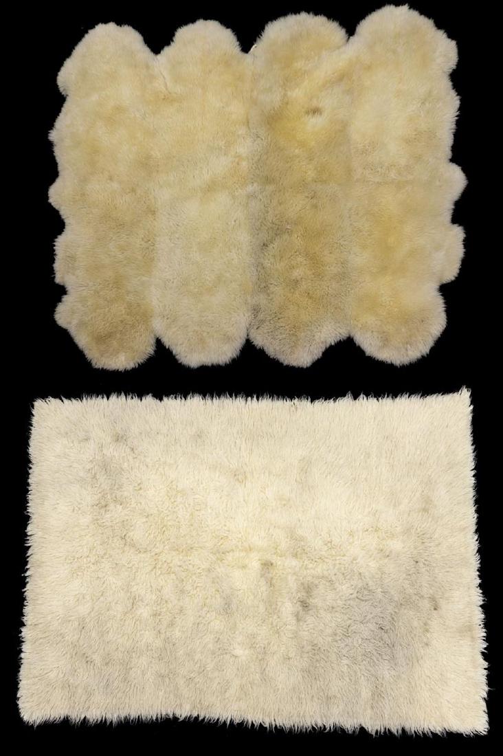 (2) LAMBSKIN RUG & FLOKATI RUG (1 of 5)