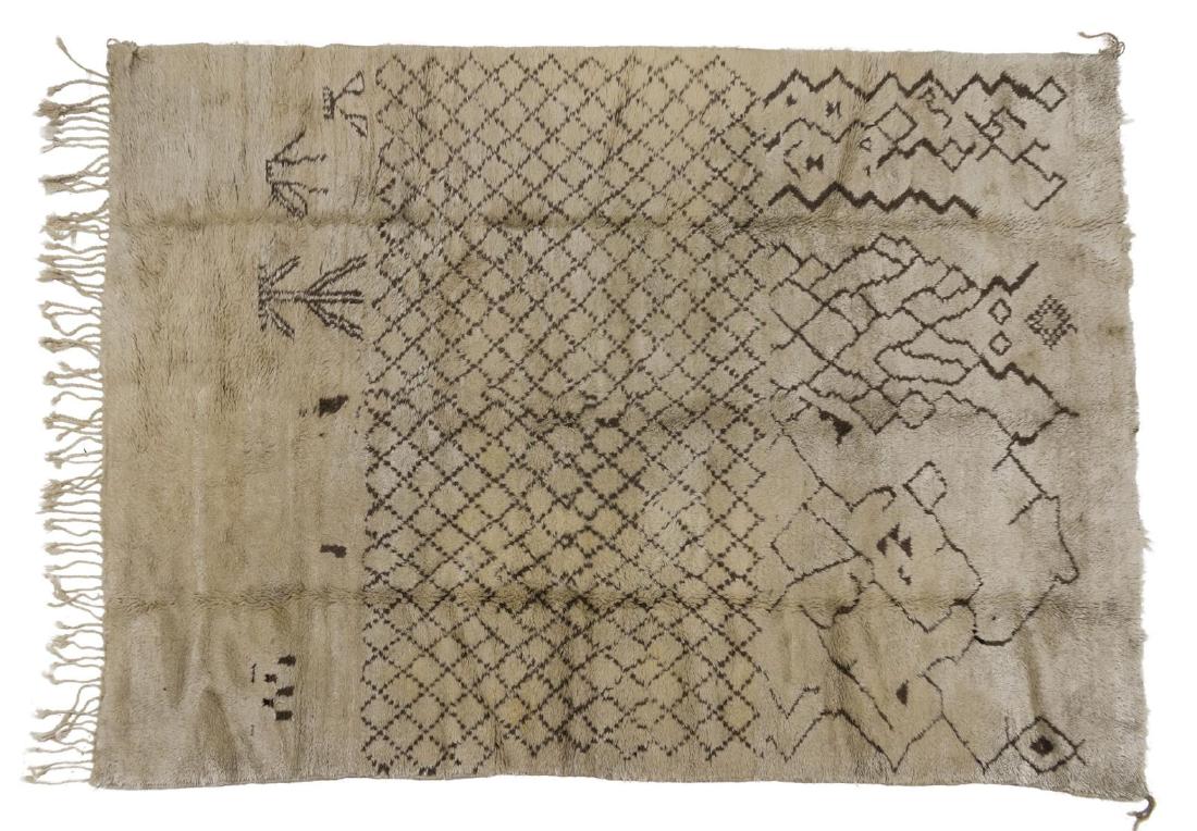 HAND-TIED MOROCCAN BENI OURAIN RUG 10'3" X 7'0" (1 of 3)