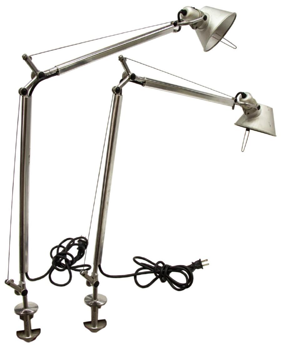 (2) ARTEMIDE 'TOLOMEO MINI' ALUMINUM TABLE LAMPS (1 of 3)