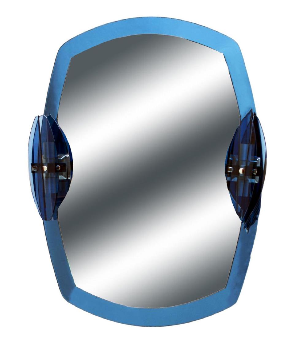 MID-CENTURY ART CRYSTAL MIRROR & BATHROOM FIXTURES (1 of 4)