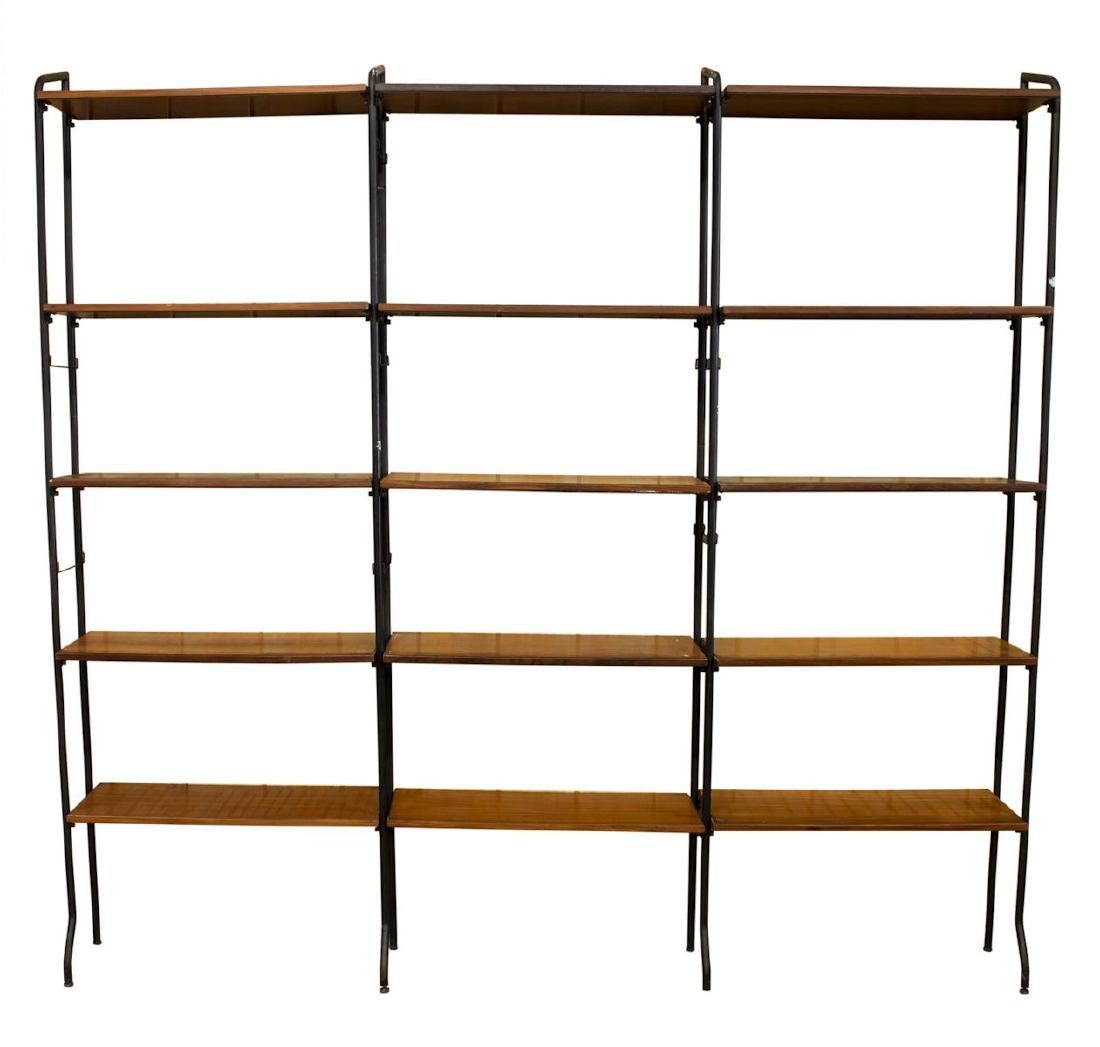ITALIAN MID-CENTURY MODERN TEAK MODULAR WALL UNIT (1 of 1)