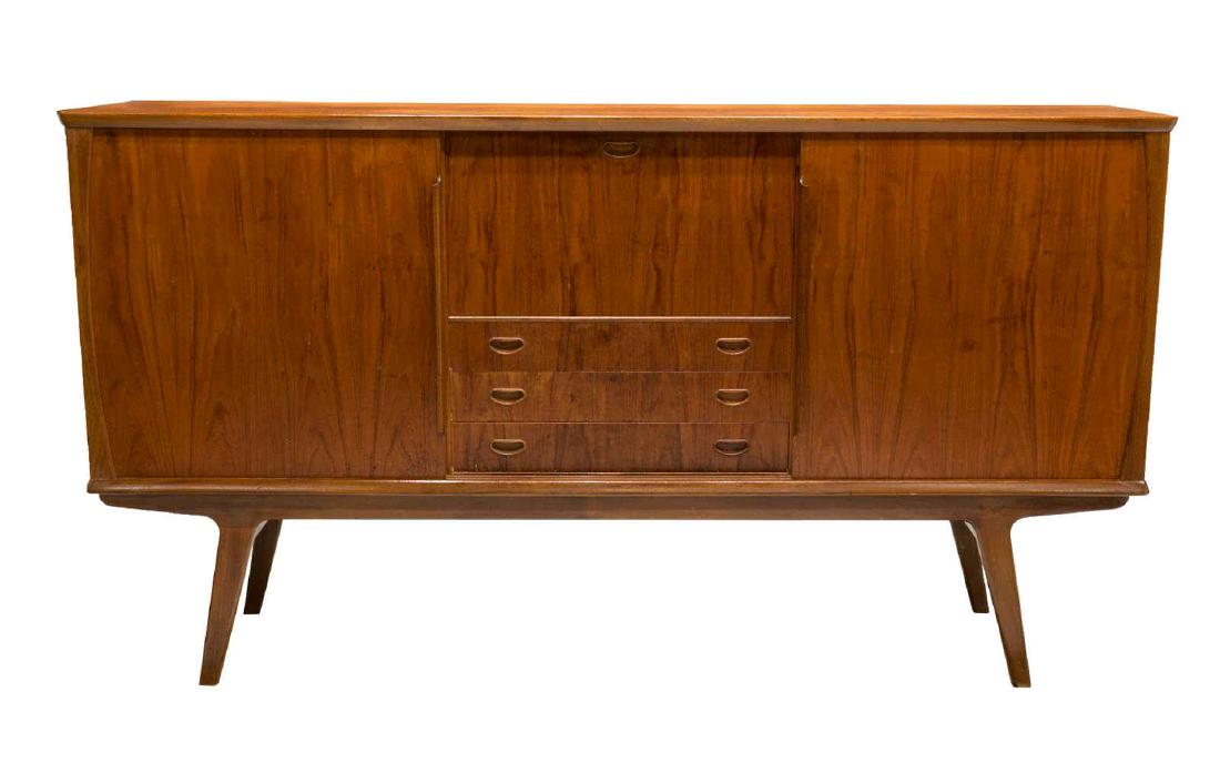 DANISH MID-CENTURY MODERN TEAK SIDEBOARD (1 of 3)