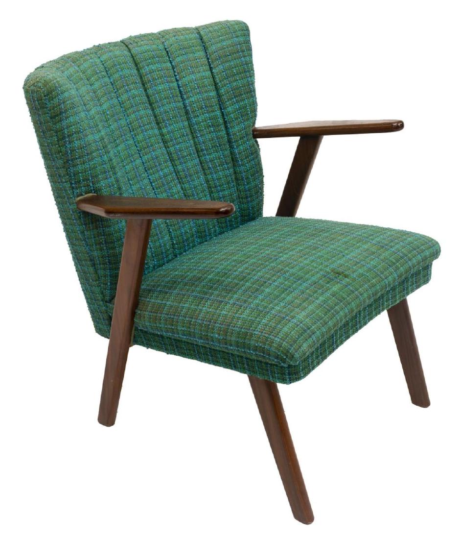 DANISH MID-CENTURY MODERN TEAK UPHOLSTERED CHAIR (1 of 3)