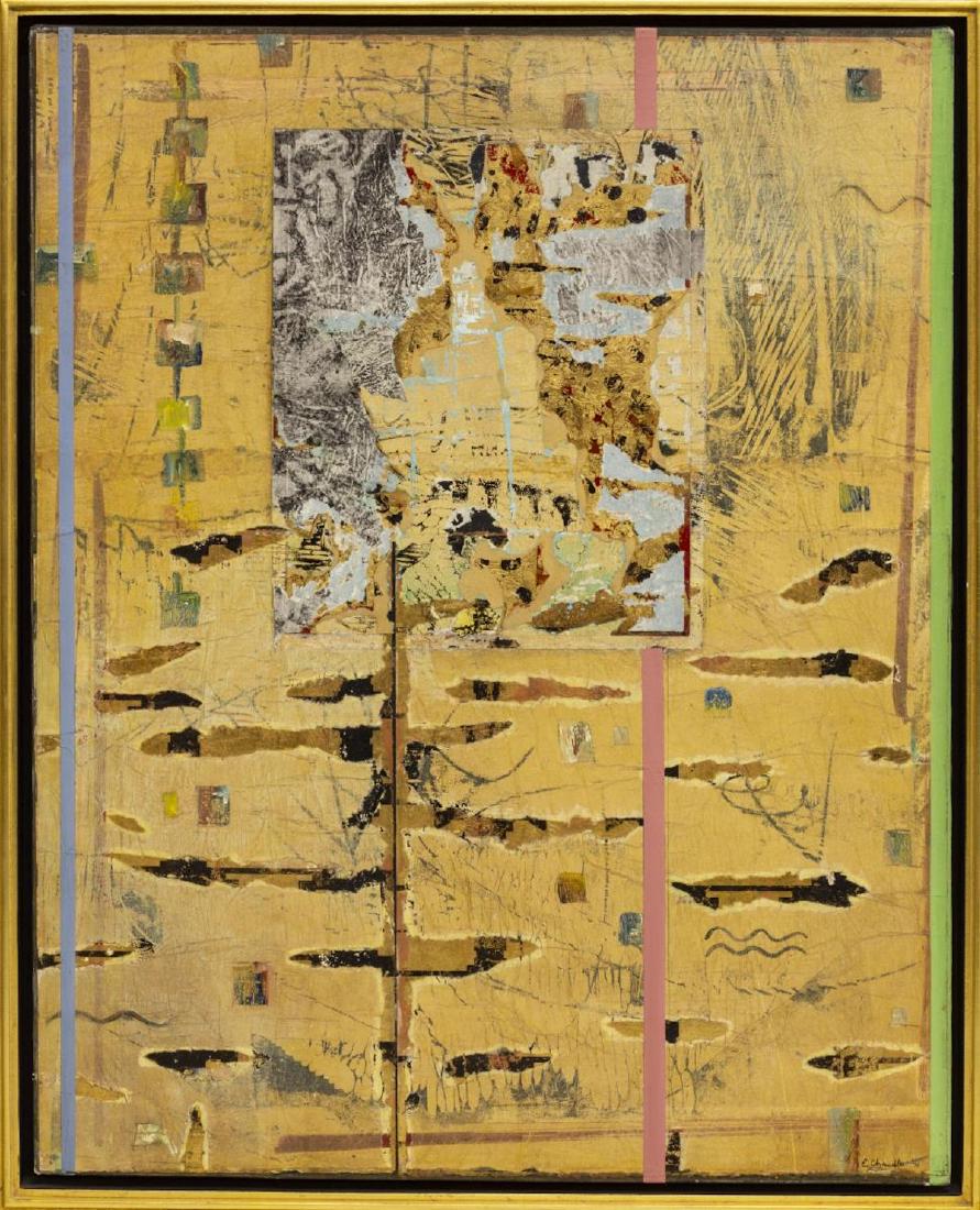 ELIZABETH CHANDLER (B.1941) MIXED MEDIA PAINTING (1 of 5)