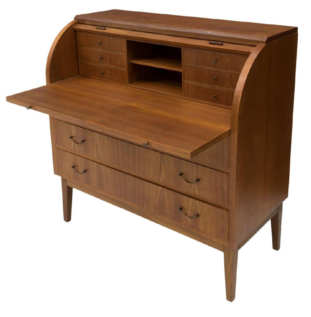 DANISH MID-CENTURY MODERN TEAK BUREAU DESK (1 of 2)