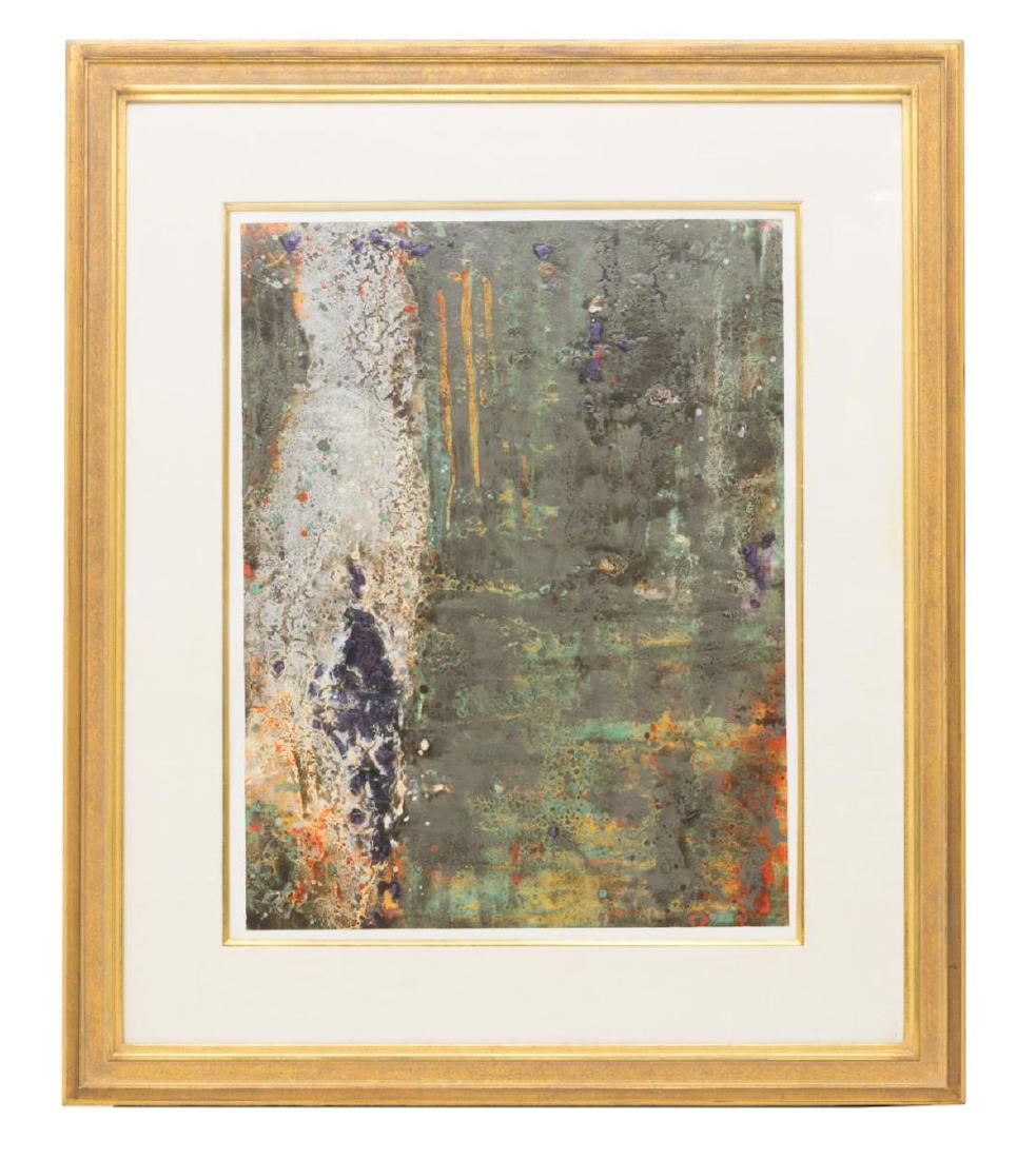 FRAMED ABSTRACT PAINTING, STEPHEN ALEXANDER (1 of 2)
